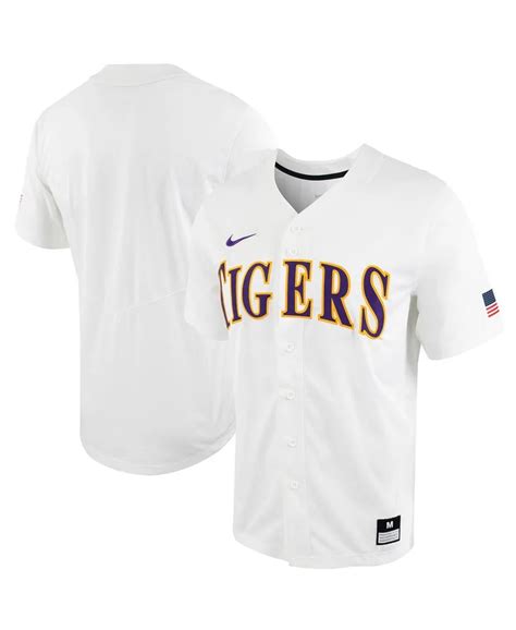 Men's Nike White LSU Tigers Replica Full